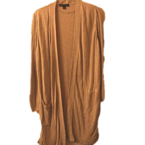 INC International Concepts Sweaters - INC Women’s tan long open cardigan size large
